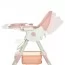 Стільчик M 6302 Pink для годування, складний, 5-ти точ.рем., екошкіра, регул.підніжка, рожевий