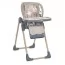 Стільчик ME 1115-W CRAFT Beige для годування, 5-точ.ремені, матрац, 2 колеса, шкір., бежевий