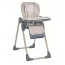 Стільчик ME 1115-W CRAFT Beige для годування, 5-точ.ремені, матрац, 2 колеса, шкір., бежевий
