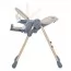 Стільчик ME 1115-W CRAFT Beige для годування, 5-точ.ремені, матрац, 2 колеса, шкір., бежевий