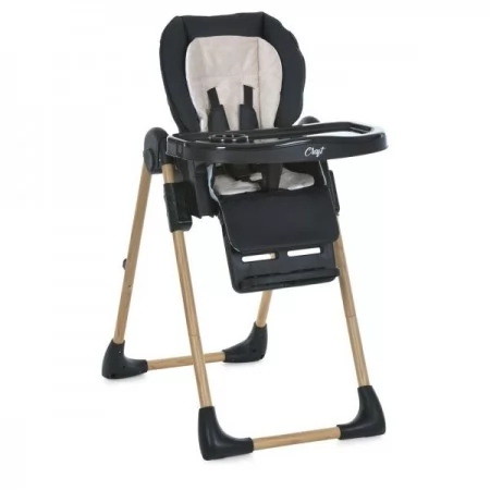 Стульчик ME 1115-W CRAFT Black для кормления, 5-точ.ремни, матрас, 2 колеса, кож., черный Стульчик ME 1115-W CRAFT Black для кормления, 5-точ.ремни, матрас, 2 колеса, кож., черный