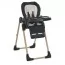 Стульчик ME 1115-W CRAFT Black для кормления, 5-точ.ремни, матрас, 2 колеса, кож., черный Стульчик ME 1115-W CRAFT Black для кормления, 5-точ.ремни, матрас, 2 колеса, кож., черный