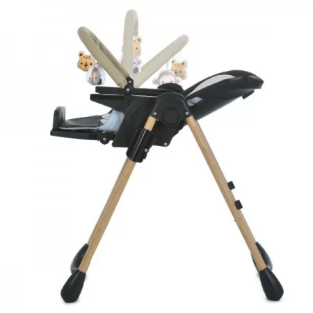 Стульчик ME 1115-W CRAFT Black для кормления, 5-точ.ремни, матрас, 2 колеса, кож., черный Стульчик ME 1115-W CRAFT Black для кормления, 5-точ.ремни, матрас, 2 колеса, кож., черный