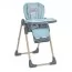 Стульчик ME 1115-W CRAFT Mint для кормления, 5-точ.ремни, матрас, 2 колеса, кож., мятный