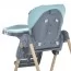 Стульчик ME 1115-W CRAFT Mint для кормления, 5-точ.ремни, матрас, 2 колеса, кож., мятный
