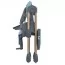 Стульчик ME 1115-W CRAFT Mint для кормления, 5-точ.ремни, матрас, 2 колеса, кож., мятный