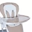 Стульчик ME 1177 STEADY Cream Beige для кормления, 5-точ.ремни, матрас, 4 колеса, кож., бежевый Стульчик ME 1177 STEADY Cream Beige для кормления, 5-точ.ремни, матрас, 4 колеса, кож., бежевый