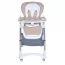 Стульчик ME 1177 STEADY Cream Beige для кормления, 5-точ.ремни, матрас, 4 колеса, кож., бежевый Стульчик ME 1177 STEADY Cream Beige для кормления, 5-точ.ремни, матрас, 4 колеса, кож., бежевый