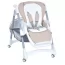 Стульчик ME 1177 STEADY Cream Beige для кормления, 5-точ.ремни, матрас, 4 колеса, кож., бежевый Стульчик ME 1177 STEADY Cream Beige для кормления, 5-точ.ремни, матрас, 4 колеса, кож., бежевый