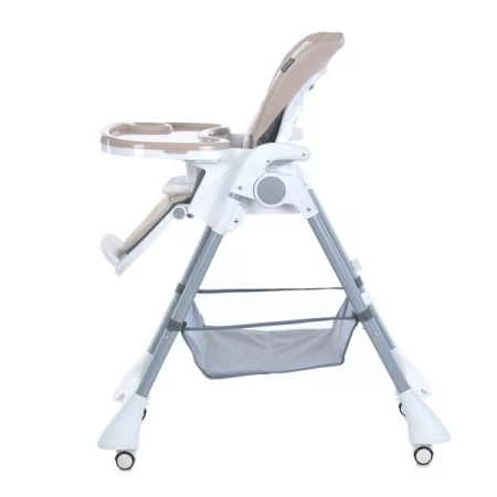 Стульчик ME 1177 STEADY Cream Beige для кормления, 5-точ.ремни, матрас, 4 колеса, кож., бежевый Стульчик ME 1177 STEADY Cream Beige для кормления, 5-точ.ремни, матрас, 4 колеса, кож., бежевый