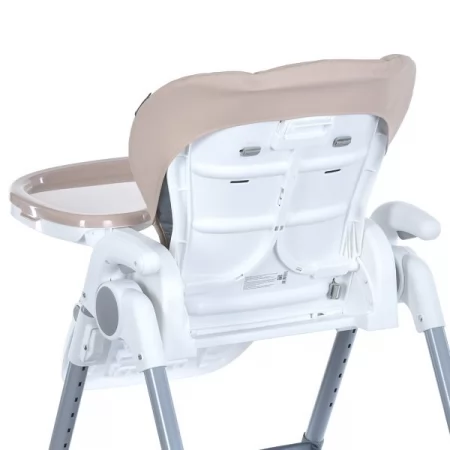 Стульчик ME 1177 STEADY Cream Beige для кормления, 5-точ.ремни, матрас, 4 колеса, кож., бежевый Стульчик ME 1177 STEADY Cream Beige для кормления, 5-точ.ремни, матрас, 4 колеса, кож., бежевый