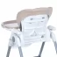 Стульчик ME 1177 STEADY Cream Beige для кормления, 5-точ.ремни, матрас, 4 колеса, кож., бежевый Стульчик ME 1177 STEADY Cream Beige для кормления, 5-точ.ремни, матрас, 4 колеса, кож., бежевый