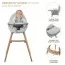 Стульчик для кормления 2 в 1 Kinderkraft Fini 2 серый KHFINI02GRY0000