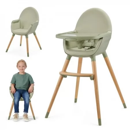 Стульчик для кормления 2 в 1 Kinderkraft Fini 2 зеленый KHFINI02GRE0000 Стульчик для кормления 2 в 1 Kinderkraft Fini 2 зеленый KHFINI02GRE0000