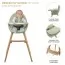 Стульчик для кормления 2 в 1 Kinderkraft Fini 2 зеленый KHFINI02GRE0000 Стульчик для кормления 2 в 1 Kinderkraft Fini 2 зеленый KHFINI02GRE0000