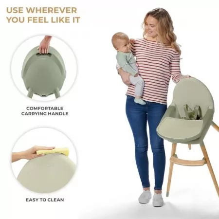 Стульчик для кормления 2 в 1 Kinderkraft Fini 2 зеленый KHFINI02GRE0000 Стульчик для кормления 2 в 1 Kinderkraft Fini 2 зеленый KHFINI02GRE0000