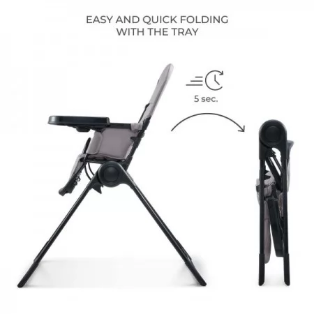 Стульчик для кормления Kinderkraft Binci Grey KHBINC00GRY0000