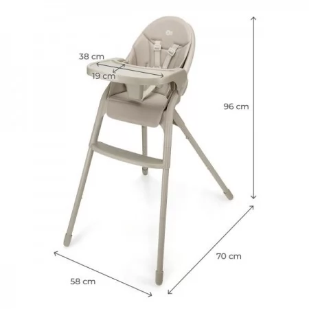 Стільчик для годування Kinderkraft Dinnly Beige KHDINN00BEG0000 Стільчик для годування Kinderkraft Dinnly Beige KHDINN00BEG0000