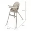 Стільчик для годування Kinderkraft Dinnly Beige KHDINN00BEG0000 Стільчик для годування Kinderkraft Dinnly Beige KHDINN00BEG0000