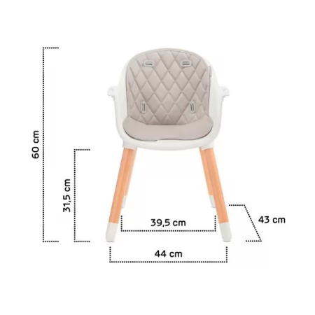 Стульчик для кормления Kinderkraft Sienna серый KKKSIENGRY0000