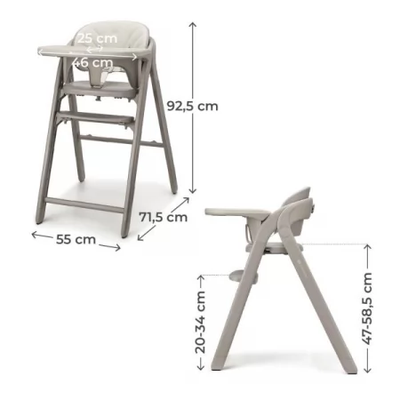 Стульчик для кормления Kinderkraft Tino Beige KHTINO00BEG0000 Стульчик для кормления Kinderkraft Tino Beige KHTINO00BEG0000