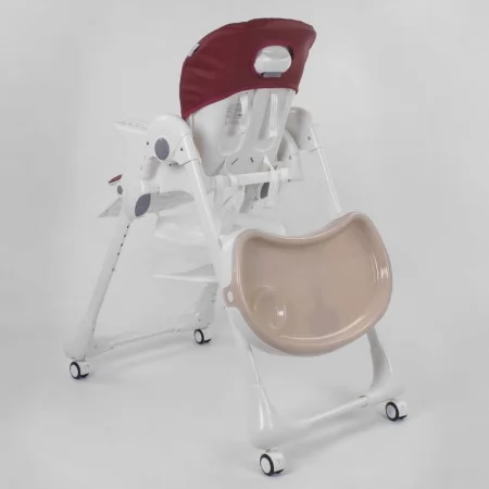 Стульчик для кормления Toti W-22019 мягкий PU, мягкий вкладыш, 4 колеса, съемный столик Стульчик для кормления Toti W-22019 мягкий PU, мягкий вкладыш, 4 колеса, съемный столик