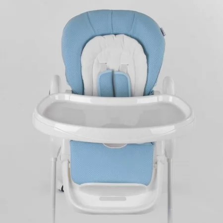 Стульчик для кормления Toti W-48406 мягкий PU, мягкий вкладыш, 4 колеса, съемный столик