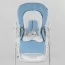 Стульчик для кормления Toti W-48406 мягкий PU, мягкий вкладыш, 4 колеса, съемный столик