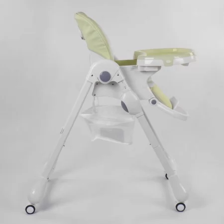 Стульчик для кормления Toti W-56077 мягкий PU, мягкий вкладыш, 4 колеса, съемный столик