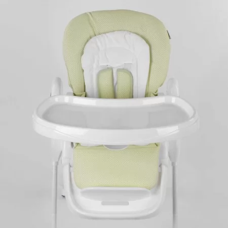 Стульчик для кормления Toti W-56077 мягкий PU, мягкий вкладыш, 4 колеса, съемный столик