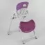 Стульчик для кормления Toti W-62005 мягкий PU, мягкий вкладыш, 4 колеса, съемный столик
