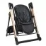Стульчик-качели ME 1102 DEBUT Posh Black на радиоуправлении, эл.прив., для корм., 5точ.рем., тайм, муз., черный