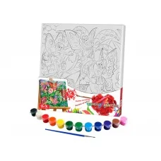 Набор для творчества Роспись на холсте Canvas Painting Феи 31X31 см, Danko Toys