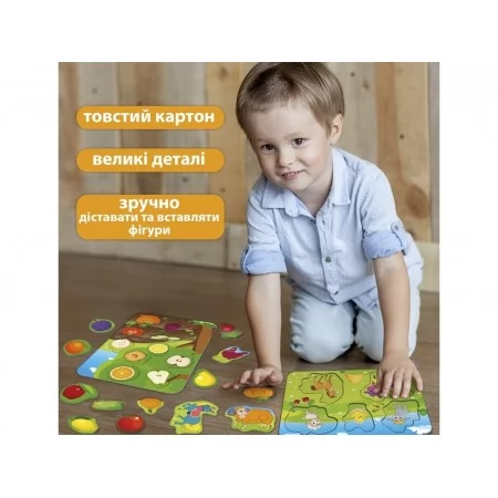 Игра настольная Ферма Рамки-вкладыши 2в1 Magdum ME5032-14 Игра настольная Ферма Рамки-вкладыши 2в1 Magdum ME5032-14