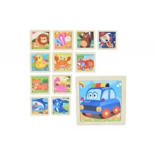 Деревянная игрушка Пазлы, 9 деталей, микс видов MD 1503 Деревянная игрушка Пазлы, 9 деталей, микс видов MD 1503