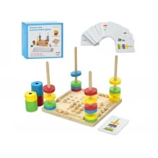 Деревянная игрушка пирамидка MD 1921