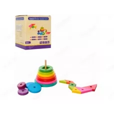 Деревянная игрушка Пирамидка MD 2823