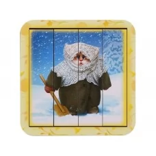 Разрезной пазл Котик – 3, Размер 11х11 см, Ubumblebees PSD114