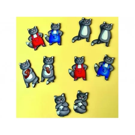 Игра Найди одинаковых кошек, Ubumblebees PSD217 Игра Найди одинаковых кошек, Ubumblebees PSD217