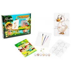 Деревянный пазл-раскраска Гусочка, PuzzleOk 22937