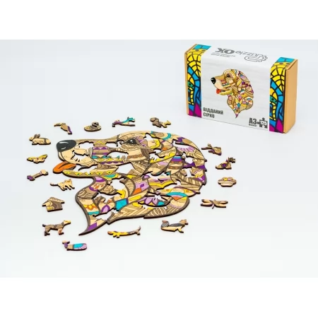 Фигурный деревянный пазл Преданный Серко A3, в картонной упаковке, PuzzleOk PuzA3-03519 Фигурный деревянный пазл Преданный Серко A3, в картонной упаковке, PuzzleOk PuzA3-03519