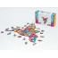 Фигурный деревянный пазл Хрупкая Колибри A4, в картонной упаковке, PuzzleOk PuzA4-00703