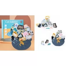 Деревянный балансир BabyToys коты разные цвета от 2 лет