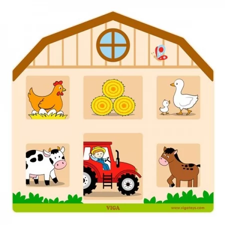 Бізіборд Viga Toys Будиночок на фермі 51627FSC Бізіборд Viga Toys Будиночок на фермі 51627FSC