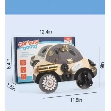 Бизиборд машина BabyToys с замочками и шестернями для малышей Бизиборд машина BabyToys с замочками и шестернями для малышей