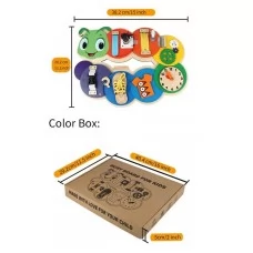 Деревянный бизиборд BabyToys C 64007 с замками и шестернями Деревянный бизиборд BabyToys C 64007 с замками и шестернями