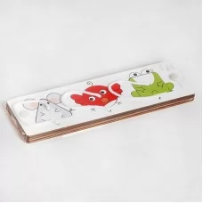 Деревянная шнуровка BabyToys маленькие звирята 3 элемента Деревянная шнуровка BabyToys маленькие звирята 3 элемента