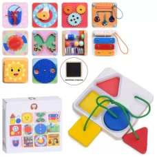 Деревянная игрушка MD 0273 игровая дощечка, 9,5-9,5см, сенсорная игра, магнит, микс видов, в коробке, 10,5-10,5-3,5см Деревянная игрушка MD 0273 игровая дощечка, 9,5-9,5см, сенсорная игра, магнит, микс видов, в коробке, 10,5-10,5-3,5см