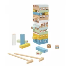 Деревянная игрушка TY704N Башня, блоки, карточки, 82дет, в кор-ке Деревянная игрушка TY704N Башня, блоки, карточки, 82дет, в кор-ке