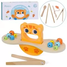Деревянная игрушка-балансир MD 0784 с рыбалкой и аксессуарами
